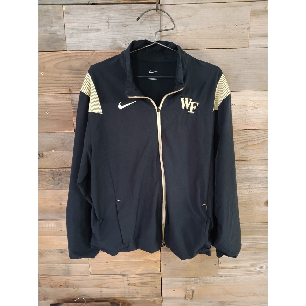 Nike Wake Forest Demon Deacons Basketball Travel Jacket Men's Sz. Large EUC